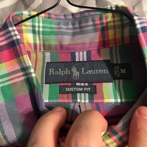 Ralph Lauren custom fit button down size medium.